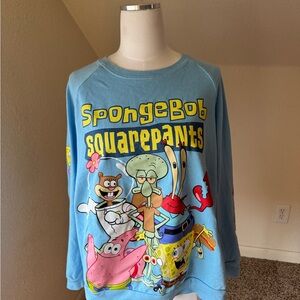 SpongeBob SquarePants Light Blue Character Sweatshirt